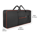 Maxbell 61Key Keyboard Bag Padded Electric Piano Case for Concert School Performance Red