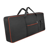 Maxbell 61Key Keyboard Bag Padded Electric Piano Case for Concert School Performance Red
