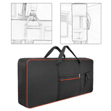 Maxbell 61Key Keyboard Bag Padded Electric Piano Case for Concert School Performance Red