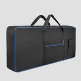 Maxbell 61Key Keyboard Bag Padded Electric Piano Case for Concert School Performance Blue