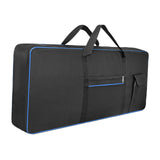 Maxbell 61Key Keyboard Bag Padded Electric Piano Case for Concert School Performance Blue