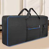 Maxbell 61Key Keyboard Bag Padded Electric Piano Case for Concert School Performance Blue