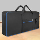 Maxbell 61Key Keyboard Bag Padded Electric Piano Case for Concert School Performance Blue