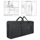 Maxbell 61Key Keyboard Bag Padded Electric Piano Case for Concert School Performance Blue