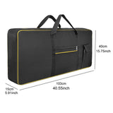 Maxbell 61Key Keyboard Bag Padded Electric Piano Case for Concert School Performance Yellow