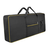 Maxbell 61Key Keyboard Bag Padded Electric Piano Case for Concert School Performance Yellow