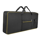 Maxbell 61Key Keyboard Bag Padded Electric Piano Case for Concert School Performance Yellow