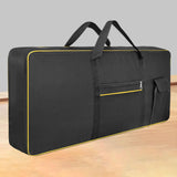 Maxbell 61Key Keyboard Bag Padded Electric Piano Case for Concert School Performance Yellow