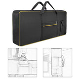 Maxbell 61Key Keyboard Bag Padded Electric Piano Case for Concert School Performance Yellow