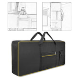 Maxbell 61Key Keyboard Bag Padded Electric Piano Case for Concert School Performance Yellow