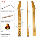 Maxbell Maple Wood Guitar Neck Smooth Surface 22 Frets for Electric Guitar Accessory