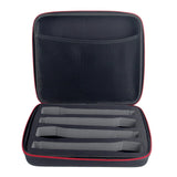 Maxbell Microphones Organizer Case EVA Portable Shockproof Hard Shell Fits Four Mics