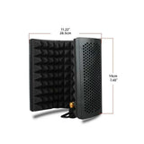 Maxbell 3 Panels Microphone Isolation Shield for Studio Podcasts Recording Equipment