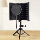 Maxbell 3 Panels Microphone Isolation Shield for Studio Podcasts Recording Equipment