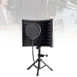 Maxbell 3 Panels Microphone Isolation Shield for Studio Podcasts Recording Equipment