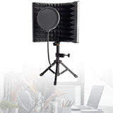 Maxbell 3 Panels Microphone Isolation Shield for Studio Podcasts Recording Equipment