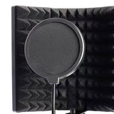 Maxbell 3 Panels Microphone Isolation Shield for Studio Podcasts Recording Equipment