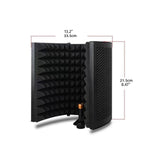 Maxbell Microphone Isolation Shield 3 Panel for Live Broadcast Mini Mic Shield