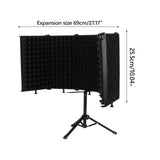 Maxbell Microphone Isolation Shield 5 Panel Foldable with Tripod Stand