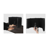 Maxbell Microphone Isolation Shield 5 Panel Foldable with Tripod Stand