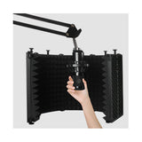 Maxbell Microphone Isolation Shield 5 Panel Foldable with Tripod Stand