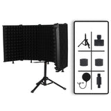 Maxbell Microphone Isolation Shield 5 Panel Foldable with Tripod Stand