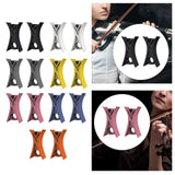 Maxbell 2Pcs Violin Stopper for Bow Instrument Accessories Easy to Use Learning Practice black