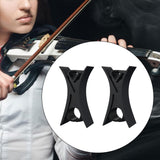 Maxbell 2Pcs Violin Stopper for Bow Instrument Accessories Easy to Use Learning Practice black