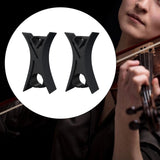 Maxbell 2Pcs Violin Stopper for Bow Instrument Accessories Easy to Use Learning Practice black