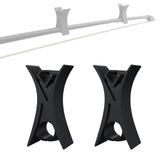 Maxbell 2Pcs Violin Stopper for Bow Instrument Accessories Easy to Use Learning Practice black