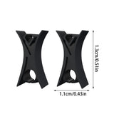 Maxbell 2Pcs Violin Stopper for Bow Instrument Accessories Easy to Use Learning Practice black