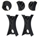 Maxbell 2Pcs Violin Stopper for Bow Instrument Accessories Easy to Use Learning Practice black