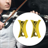Maxbell 2Pcs Violin Stopper for Bow Instrument Accessories Easy to Use Learning Practice yellow