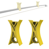 Maxbell 2Pcs Violin Stopper for Bow Instrument Accessories Easy to Use Learning Practice yellow