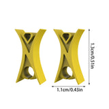 Maxbell 2Pcs Violin Stopper for Bow Instrument Accessories Easy to Use Learning Practice yellow
