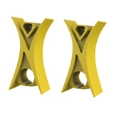 Maxbell 2Pcs Violin Stopper for Bow Instrument Accessories Easy to Use Learning Practice yellow