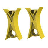 Maxbell 2Pcs Violin Stopper for Bow Instrument Accessories Easy to Use Learning Practice yellow