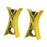 Maxbell 2Pcs Violin Stopper for Bow Instrument Accessories Easy to Use Learning Practice yellow