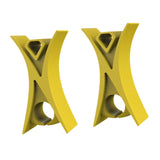 Maxbell 2Pcs Violin Stopper for Bow Instrument Accessories Easy to Use Learning Practice yellow