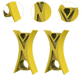 Maxbell 2Pcs Violin Stopper for Bow Instrument Accessories Easy to Use Learning Practice yellow