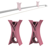 Maxbell 2Pcs Violin Stopper for Bow Instrument Accessories Easy to Use Learning Practice pink