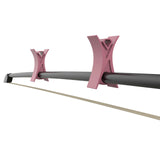 Maxbell 2Pcs Violin Stopper for Bow Instrument Accessories Easy to Use Learning Practice pink