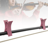 Maxbell 2Pcs Violin Stopper for Bow Instrument Accessories Easy to Use Learning Practice pink