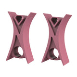 Maxbell 2Pcs Violin Stopper for Bow Instrument Accessories Easy to Use Learning Practice pink