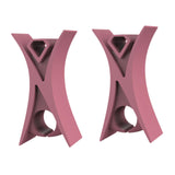 Maxbell 2Pcs Violin Stopper for Bow Instrument Accessories Easy to Use Learning Practice pink
