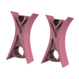 Maxbell 2Pcs Violin Stopper for Bow Instrument Accessories Easy to Use Learning Practice pink