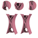 Maxbell 2Pcs Violin Stopper for Bow Instrument Accessories Easy to Use Learning Practice pink