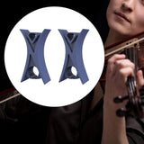 Maxbell 2Pcs Violin Stopper for Bow Instrument Accessories Easy to Use Learning Practice navy blue