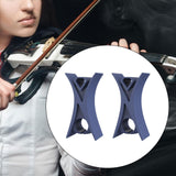 Maxbell 2Pcs Violin Stopper for Bow Instrument Accessories Easy to Use Learning Practice navy blue