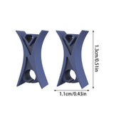 Maxbell 2Pcs Violin Stopper for Bow Instrument Accessories Easy to Use Learning Practice navy blue